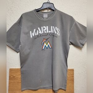 Miami Marlins MLB Gray T-shirt Men Size XL